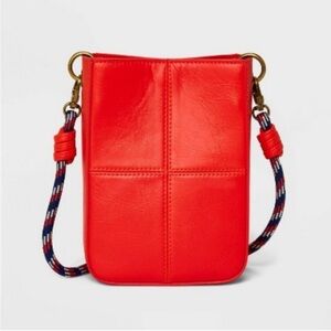 NWT Faux Leather Crossbody Bag